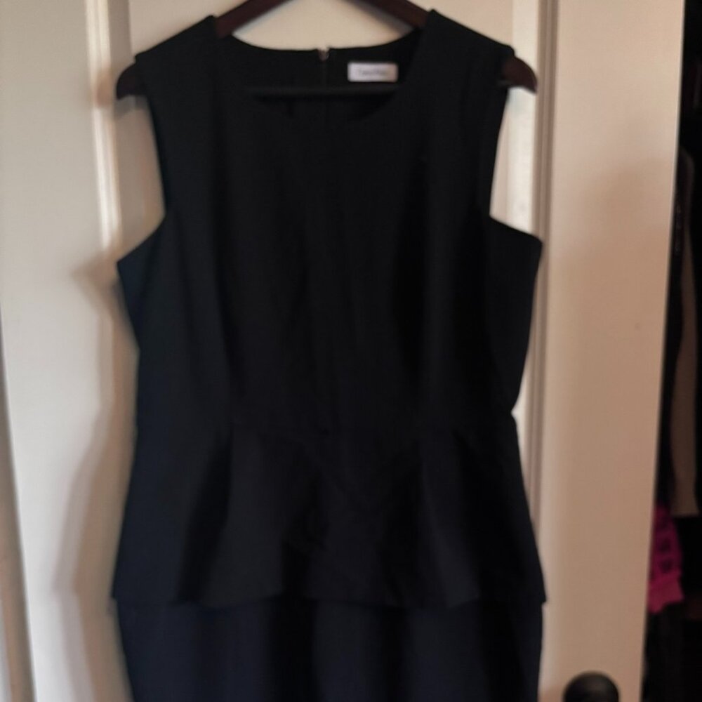 Calvin Klein peplum dress